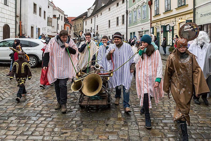 Carnival parade in Český Krumlov, 28th February 2017