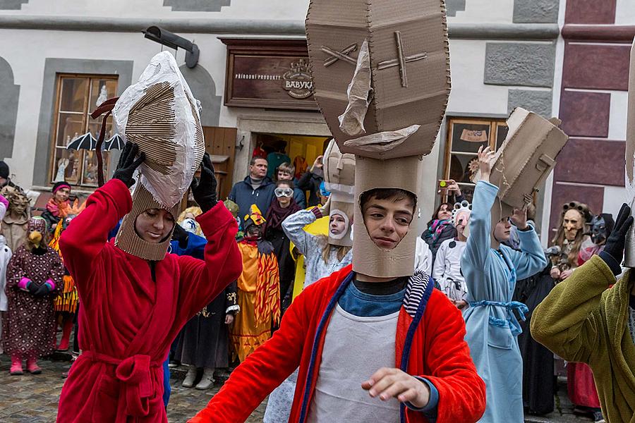 Carnival parade in Český Krumlov, 28th February 2017