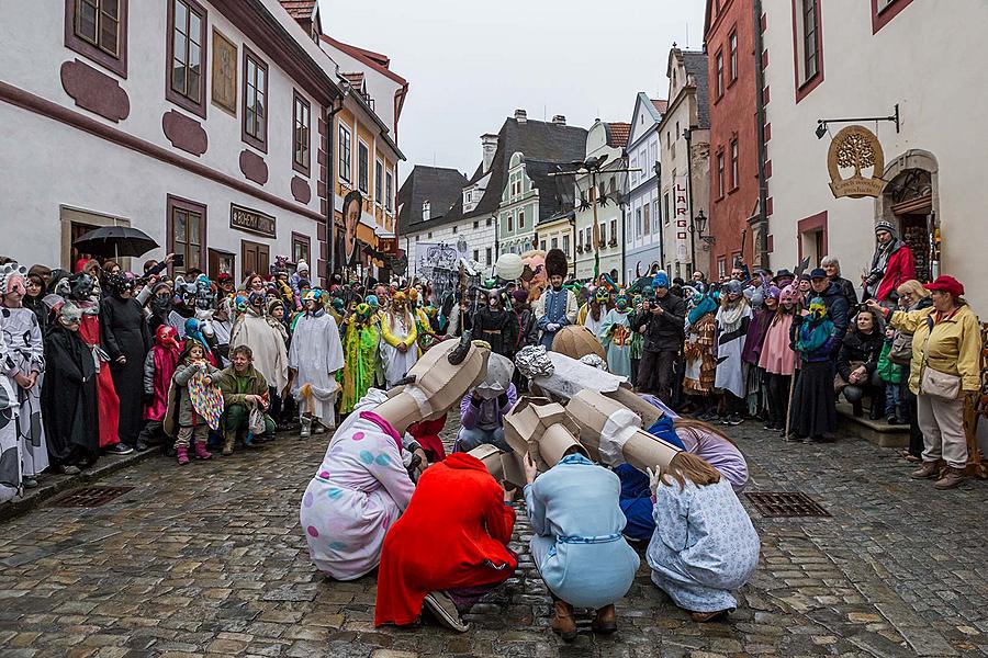 Carnival parade in Český Krumlov, 28th February 2017