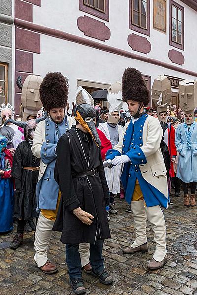 Masopustní průvod v Českém Krumlově, 28. února 2017