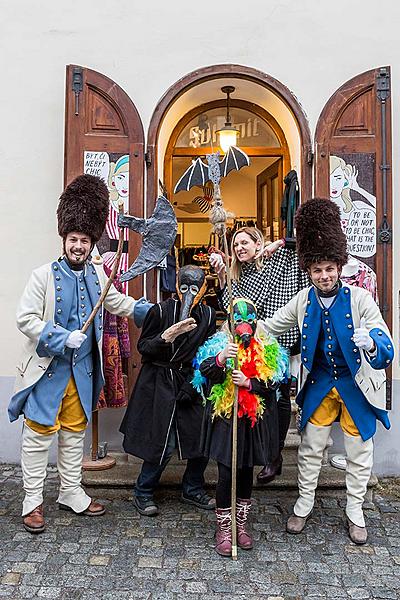 Carnival parade in Český Krumlov, 28th February 2017