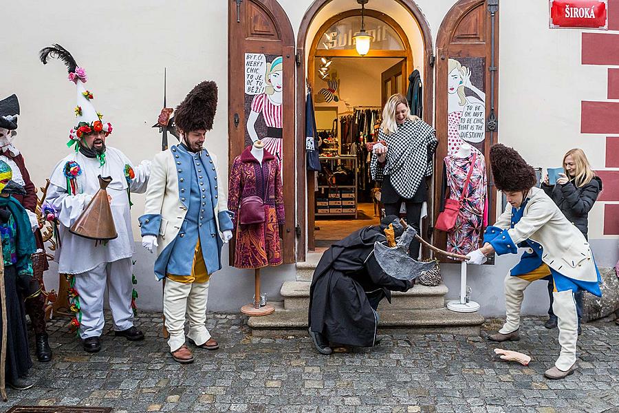 Carnival parade in Český Krumlov, 28th February 2017