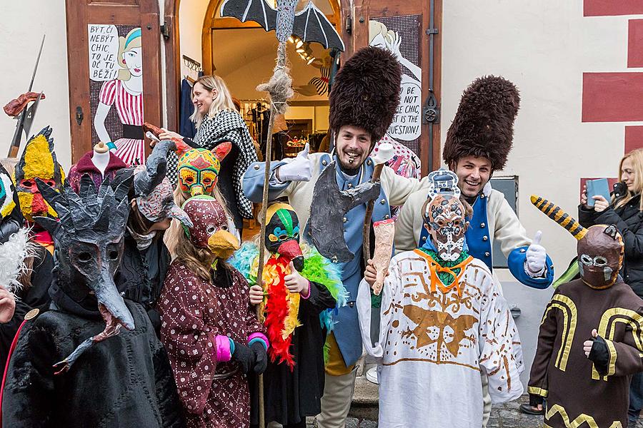 Carnival parade in Český Krumlov, 28th February 2017