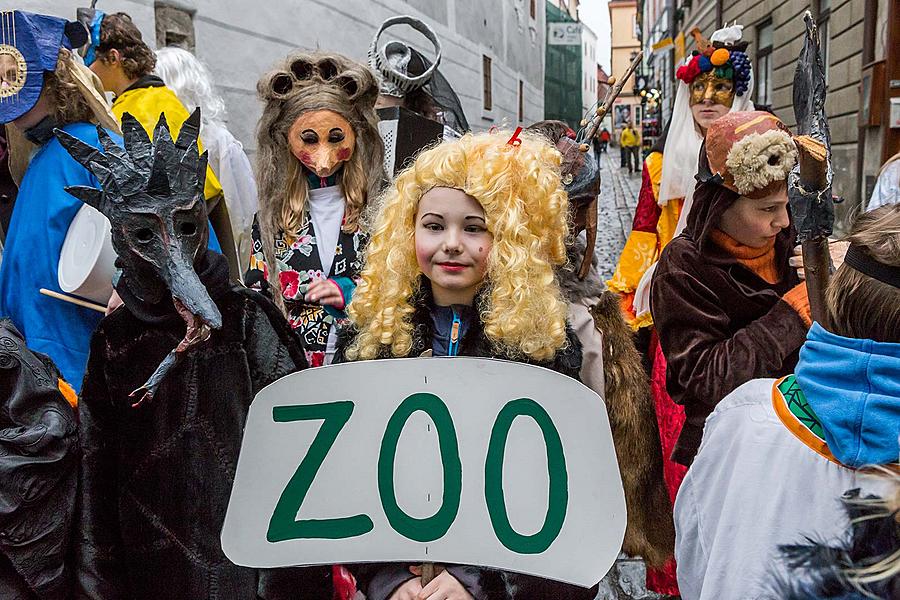 Carnival parade in Český Krumlov, 28th February 2017