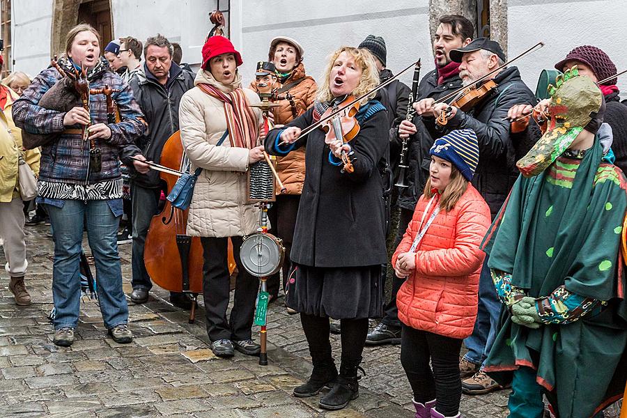 Carnival parade in Český Krumlov, 28th February 2017