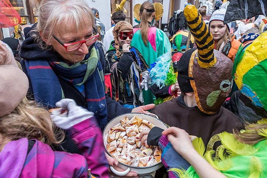 Carnival parade in Český Krumlov, 28th February 2017