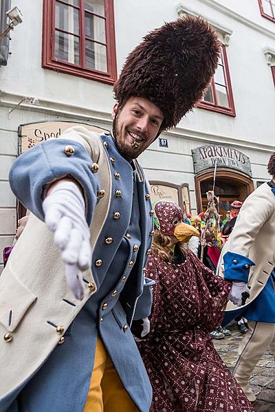 Carnival parade in Český Krumlov, 28th February 2017