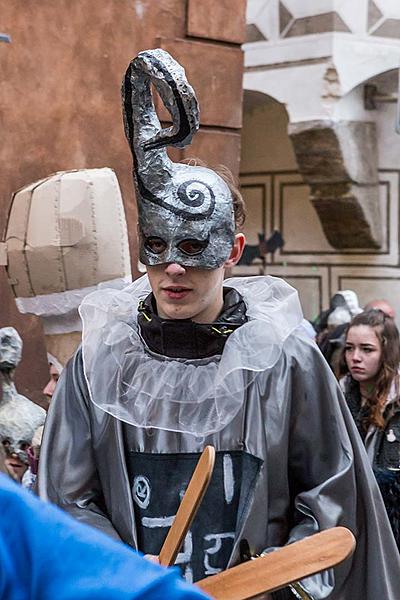 Carnival parade in Český Krumlov, 28th February 2017