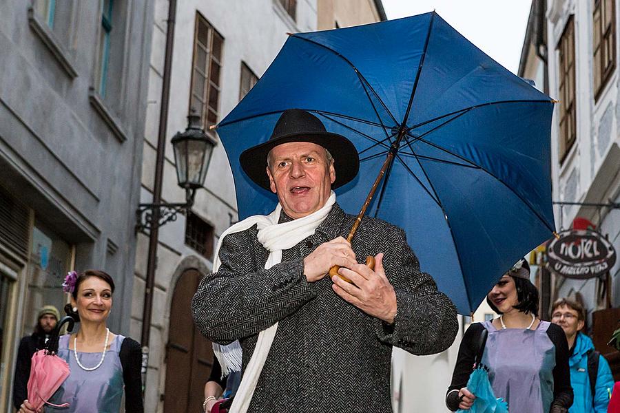 Carnival parade in Český Krumlov, 28th February 2017