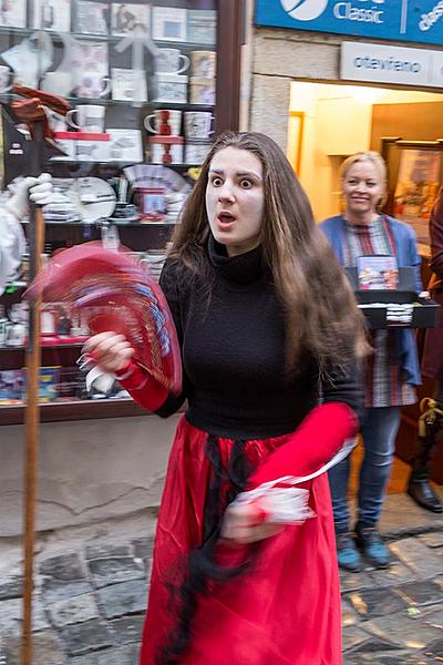 Carnival parade in Český Krumlov, 28th February 2017