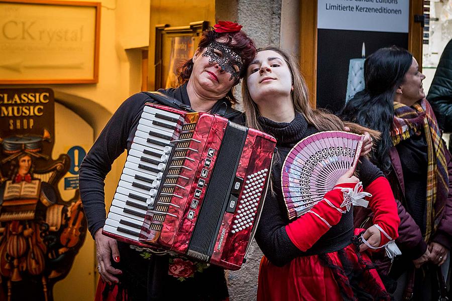 Carnival parade in Český Krumlov, 28th February 2017