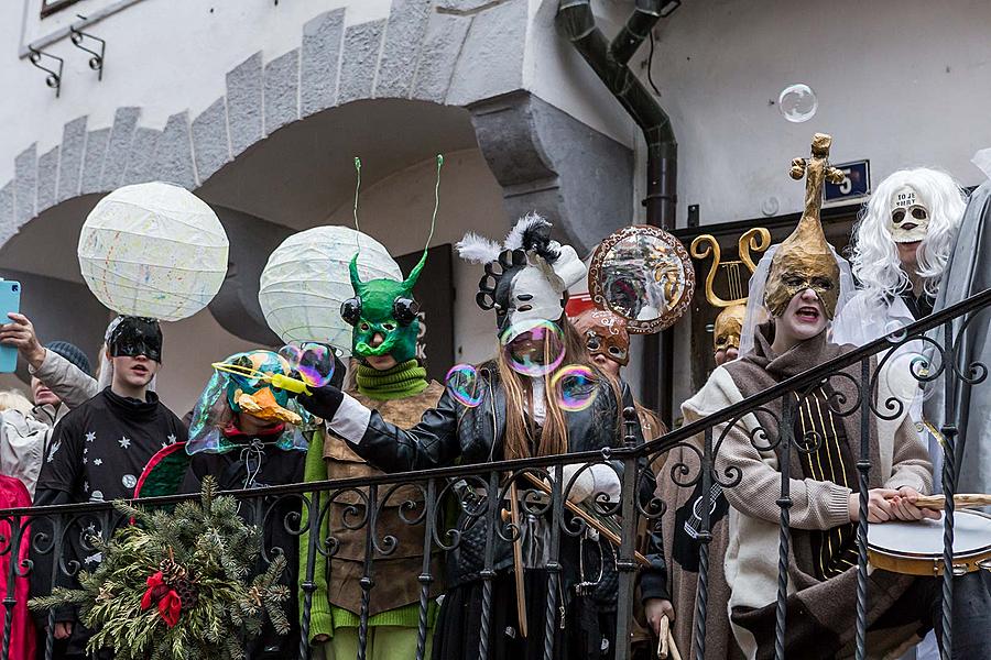 Carnival parade in Český Krumlov, 28th February 2017