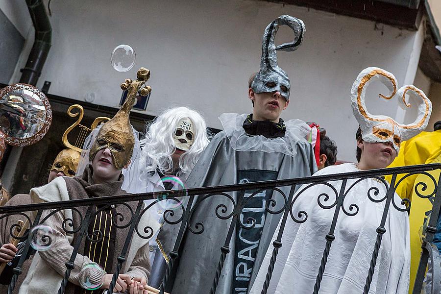 Carnival parade in Český Krumlov, 28th February 2017