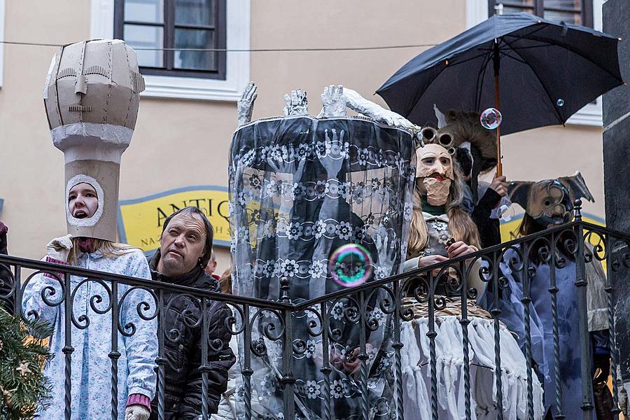 Carnival parade in Český Krumlov, 28th February 2017