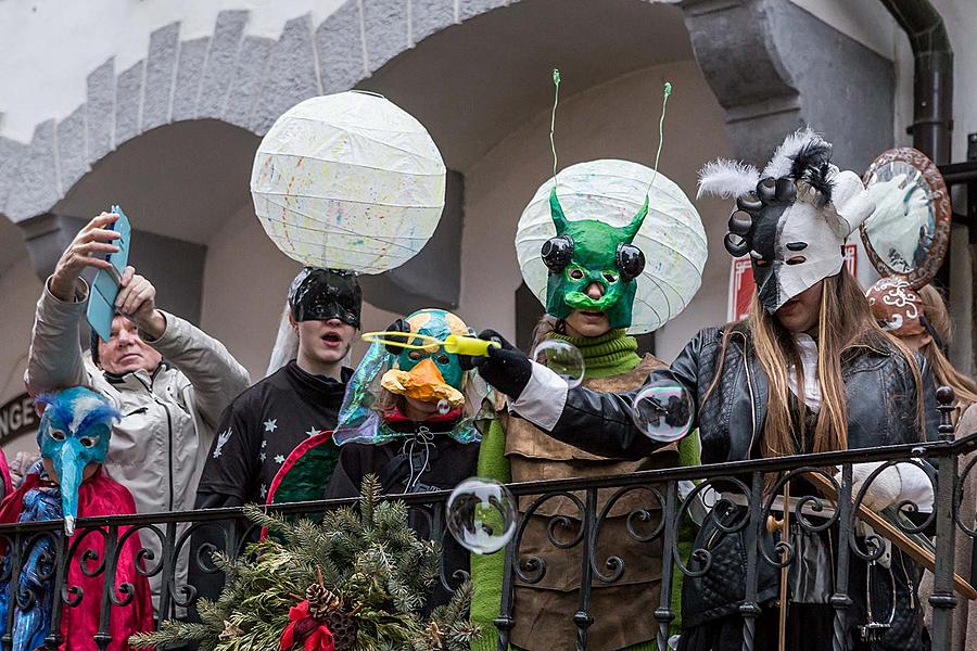 Carnival parade in Český Krumlov, 28th February 2017