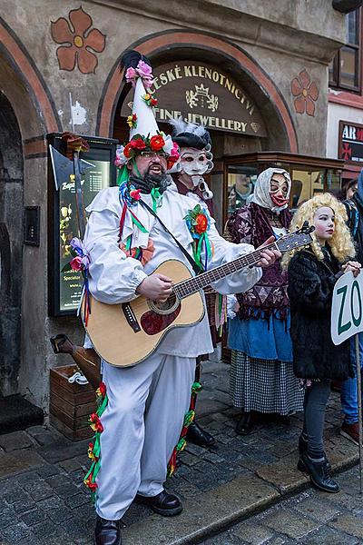 Carnival parade in Český Krumlov, 28th February 2017