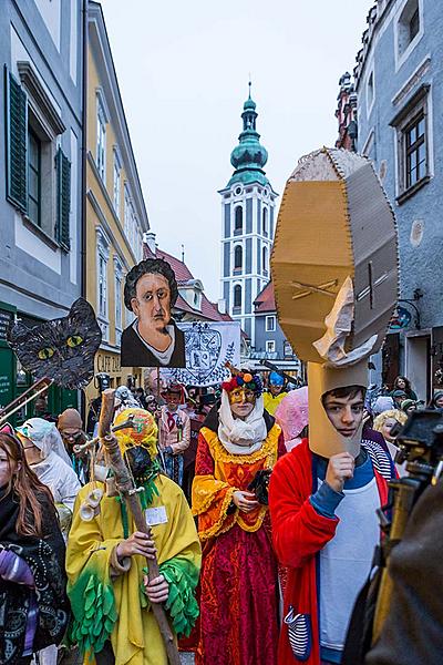 Carnival parade in Český Krumlov, 28th February 2017