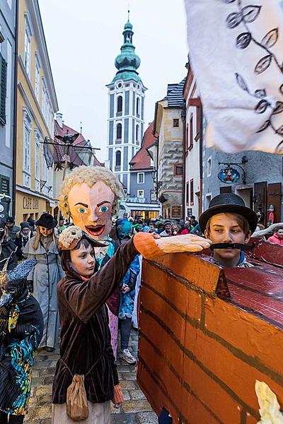 Carnival parade in Český Krumlov, 28th February 2017