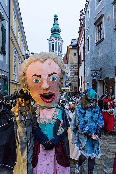 Carnival parade in Český Krumlov, 28th February 2017