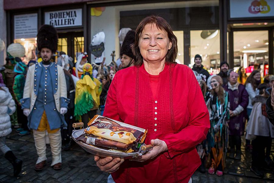 Carnival parade in Český Krumlov, 28th February 2017