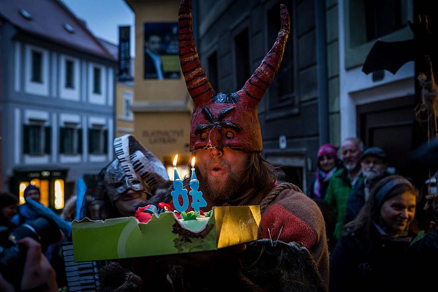 Masopustní průvod v Českém Krumlově, 28. února 2017