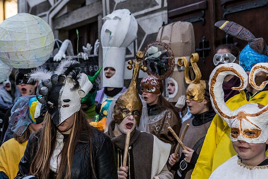 Carnival parade in Český Krumlov, 28th February 2017