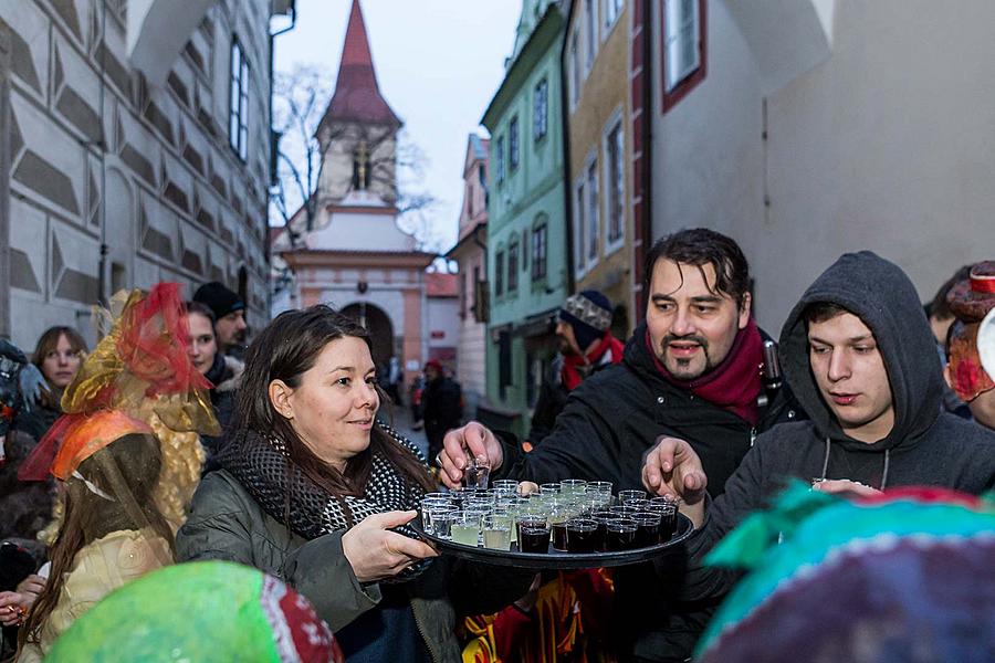 Masopustní průvod v Českém Krumlově, 28. února 2017