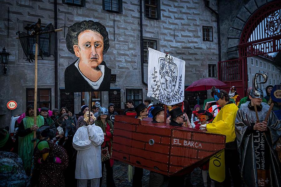 Carnival parade in Český Krumlov, 28th February 2017