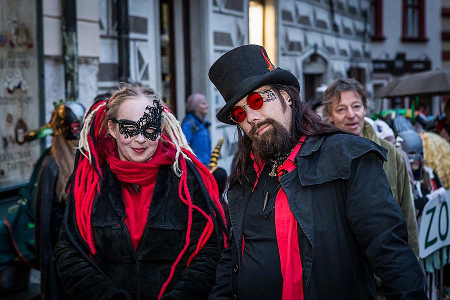 Carnival parade in Český Krumlov, 28th February 2017