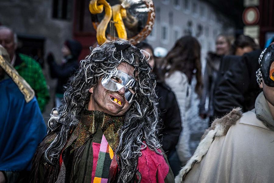 Masopustní průvod v Českém Krumlově, 28. února 2017