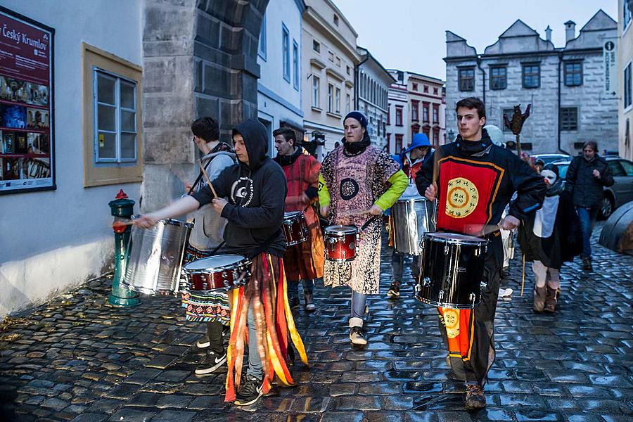 Masopustní průvod v Českém Krumlově, 28. února 2017