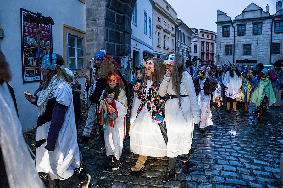 Masopustní průvod v Českém Krumlově, 28. února 2017