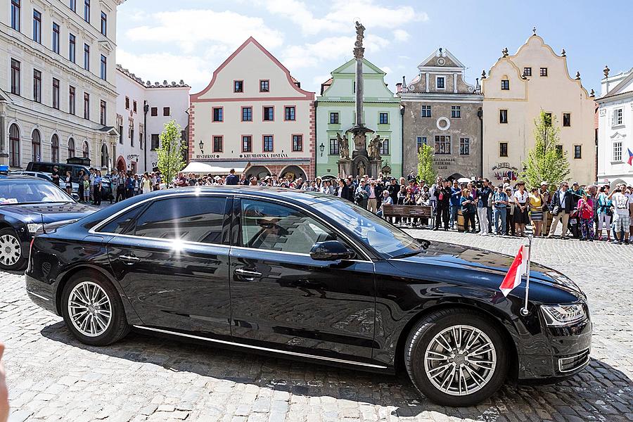 Návštěva prezidenta Republiky Singapur J. E. Dr. Tonyho Tana Kenga Yama v Českém Krumlově 26.5.2017