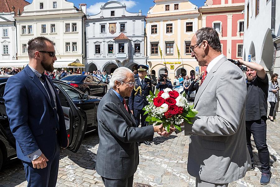 Návštěva prezidenta Republiky Singapur J. E. Dr. Tonyho Tana Kenga Yama v Českém Krumlově 26.5.2017