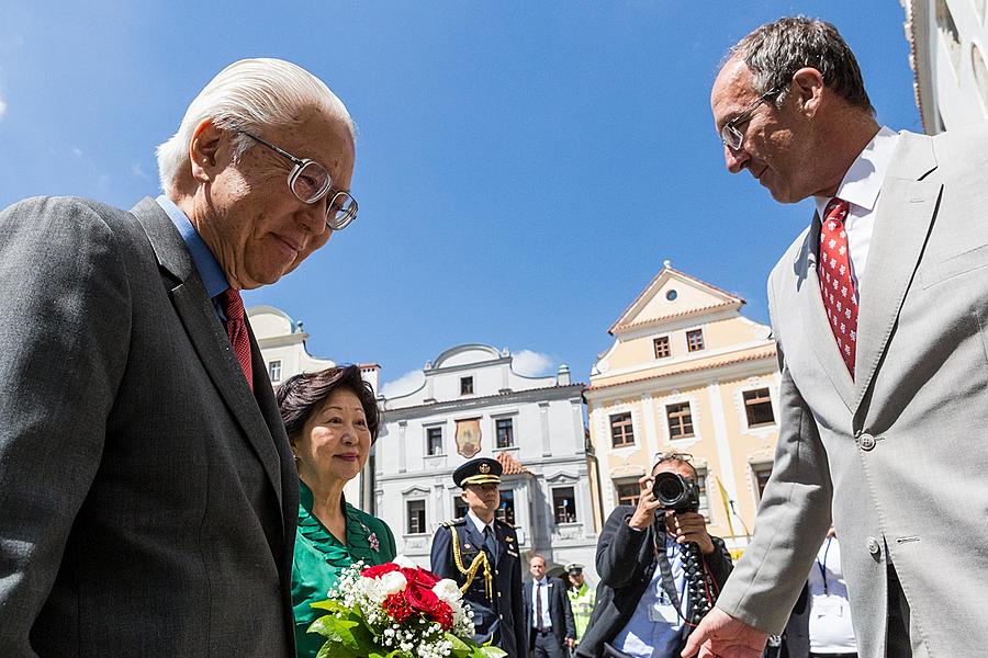 Návštěva prezidenta Republiky Singapur J. E. Dr. Tonyho Tana Kenga Yama v Českém Krumlově 26.5.2017