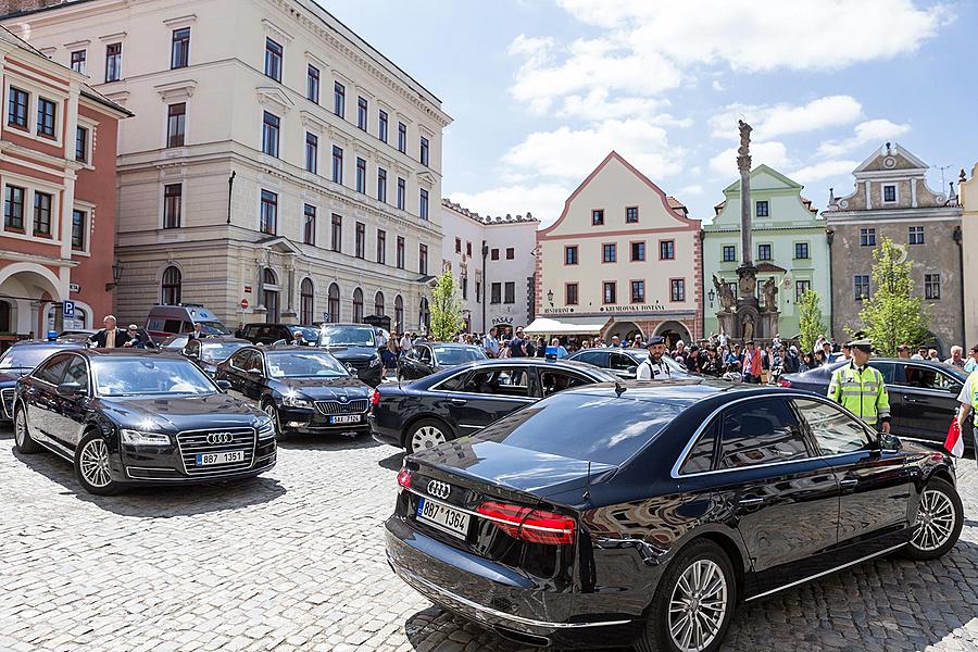 Návštěva prezidenta Republiky Singapur J. E. Dr. Tonyho Tana Kenga Yama v Českém Krumlově 26.5.2017