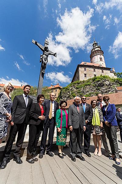 Návštěva prezidenta Republiky Singapur J. E. Dr. Tonyho Tana Kenga Yama v Českém Krumlově 26.5.2017