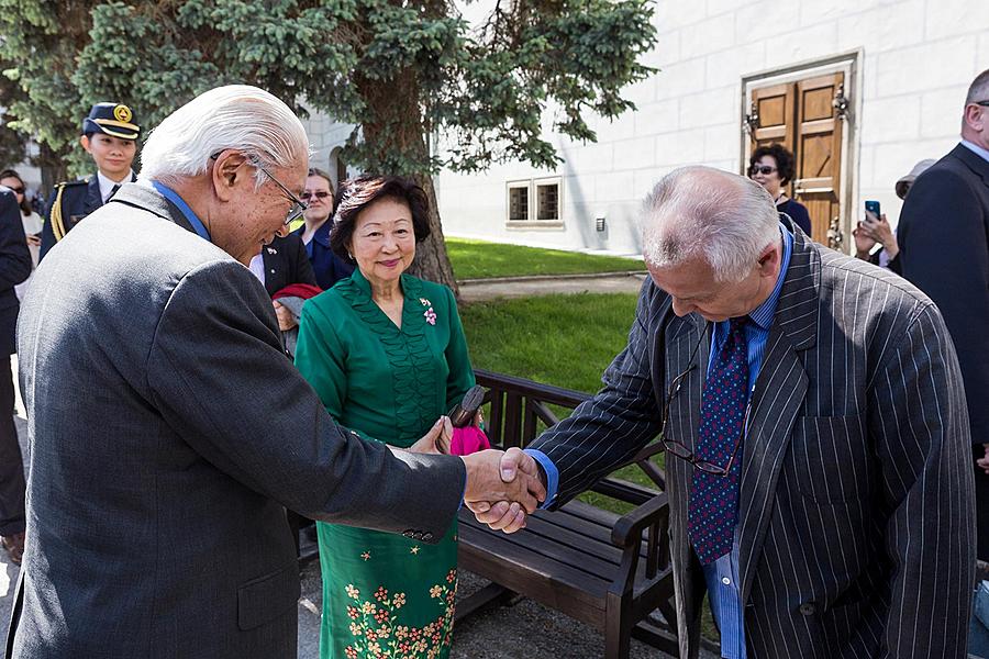 Návštěva prezidenta Republiky Singapur J. E. Dr. Tonyho Tana Kenga Yama v Českém Krumlově 26.5.2017