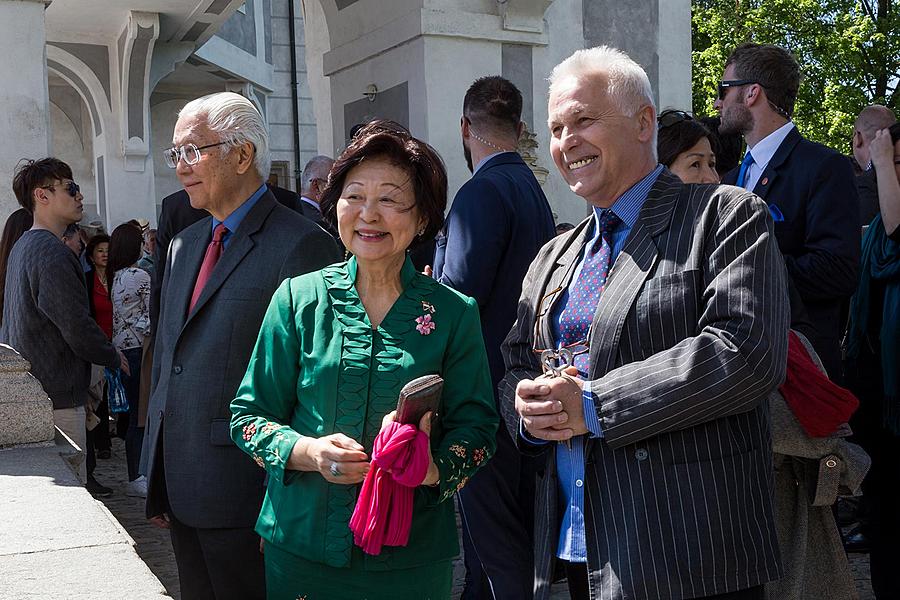 Návštěva prezidenta Republiky Singapur J. E. Dr. Tonyho Tana Kenga Yama v Českém Krumlově 26.5.2017