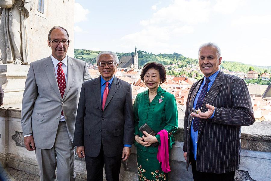 Návštěva prezidenta Republiky Singapur J. E. Dr. Tonyho Tana Kenga Yama v Českém Krumlově 26.5.2017