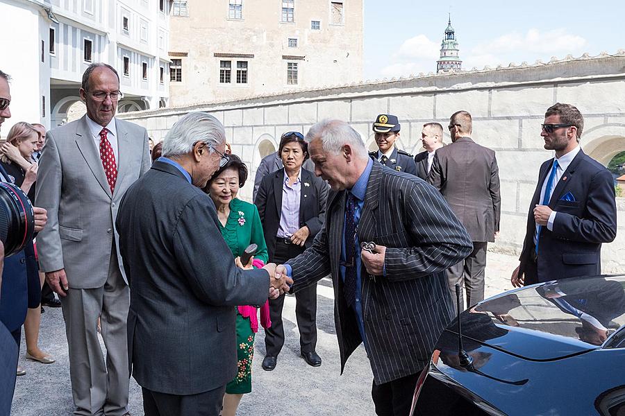 Návštěva prezidenta Republiky Singapur J. E. Dr. Tonyho Tana Kenga Yama v Českém Krumlově 26.5.2017