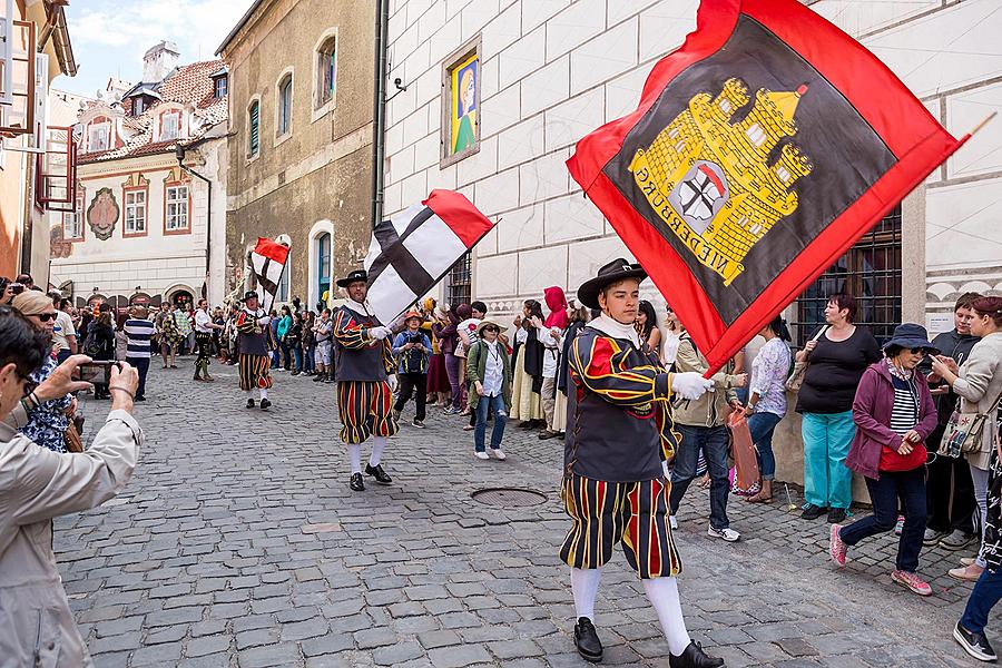 Fest der fünfblättrigen Rose ®, Český Krumlov, Samstag 17. 6. 2017