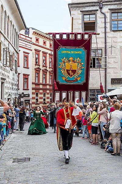 Slavnosti pětilisté růže ®, Český Krumlov, sobota 17. 6. 2017