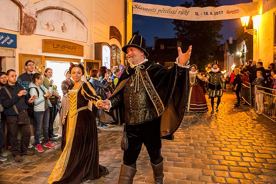 Slavnosti pětilisté růže ®, Český Krumlov, sobota 17. 6. 2017