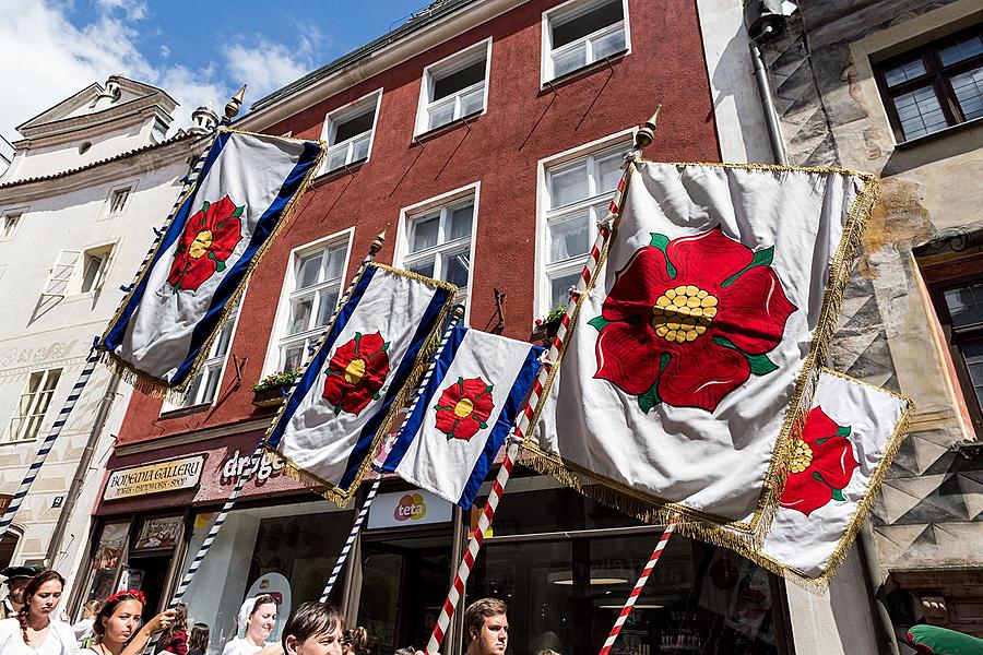 Fest der fünfblättrigen Rose ®, Český Krumlov, Sonntag 18. 6. 2017