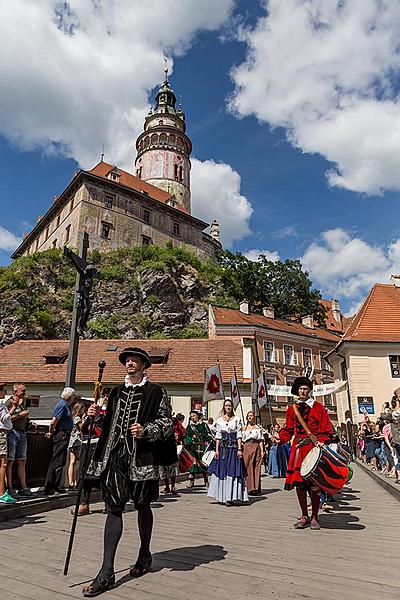 Fest der fünfblättrigen Rose ®, Český Krumlov, Sonntag 18. 6. 2017