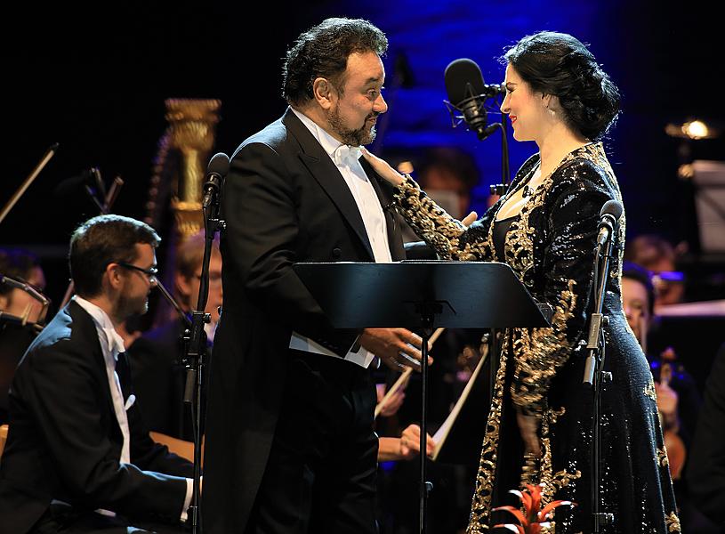 Angela Gheorghiu /soprano/ and Ramón Vargas /tenor/, PKF – Prague Philharmonia, Leoš Svárovský /conductor/, 14.7.2017, 26. Internationales Musikfestival Český Krumlov 2017