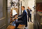 Marek Zvolánek /trumpet/ and Pavel Svoboda /organ/, 30.7.2017, 26th International Music Festival Český Krumlov 2017, source: Auviex s.r.o., photo by: Libor Sváček