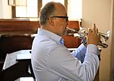 Marek Zvolánek /trumpet/ and Pavel Svoboda /organ/, 30.7.2017, 26th International Music Festival Český Krumlov 2017, source: Auviex s.r.o., photo by: Libor Sváček