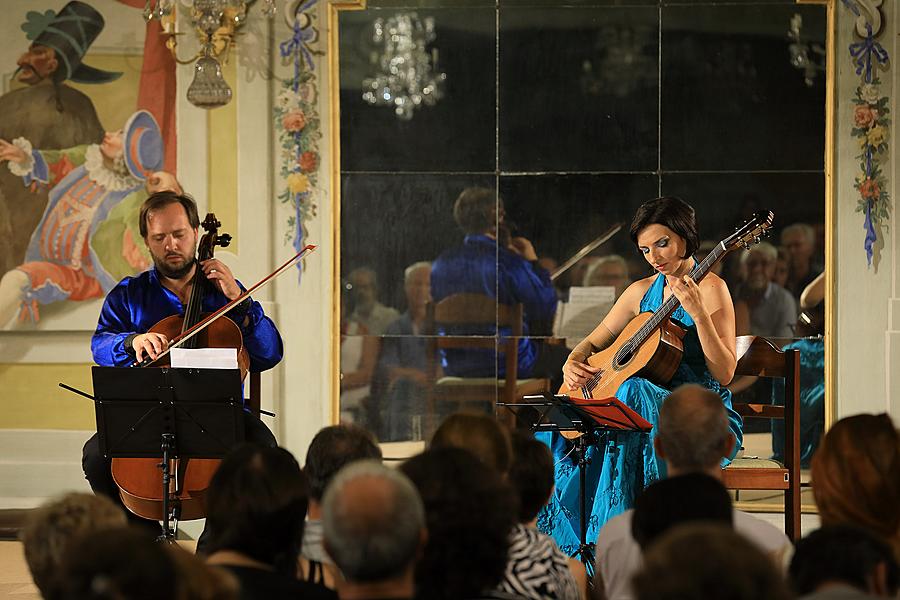 Petr Nouzovský /cello/ and Miriam Rodriguez Brüllová /guitar/, 1.8.2017, 26th International Music Festival Český Krumlov 2017